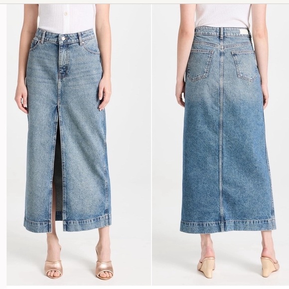 | DL1961 Denim Maxi Skirt - Picture 1 of 15